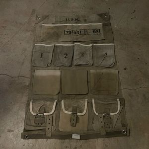 Restoration hardware hanging pouch wall organizer